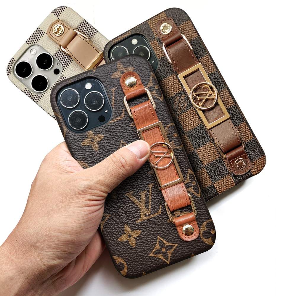 LUXURY LEATHER WRIST BAND IPHONE CASE