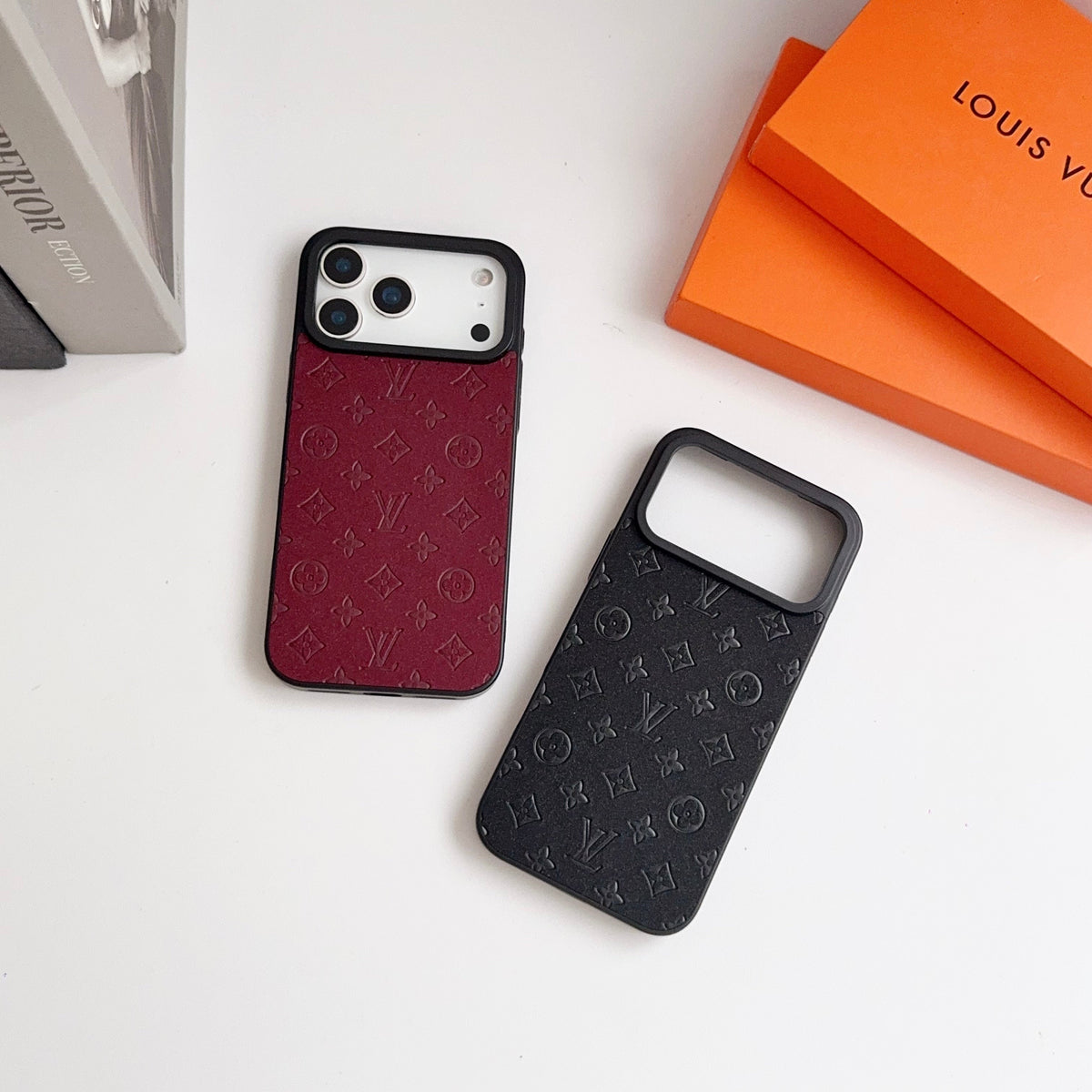Luxury LV Leather Phone Case For iPhone 12-18 Pro & Pro Max