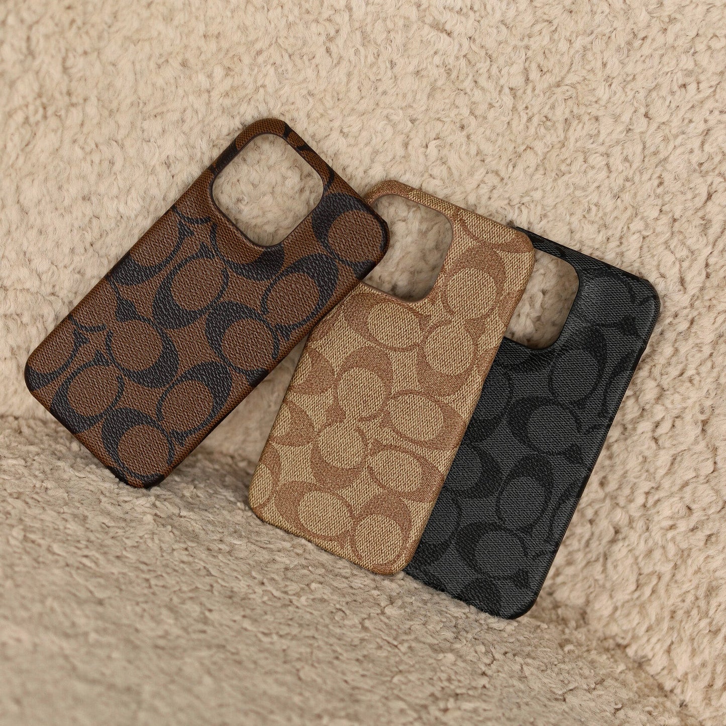 CCH Signature Monogram Canvas Case for iPhone 12-18 Pro & Pro Max