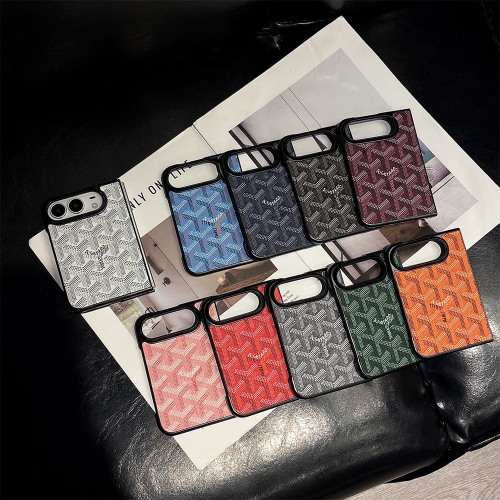 Luxury GYD Monogram Foldable MagSafe Case for iPhone Duo