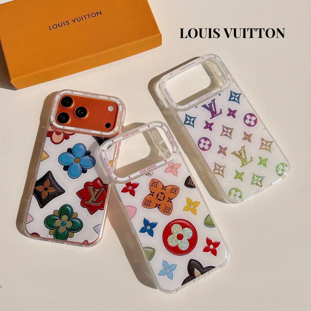 Multicolor Monogram White LV Case iPhone