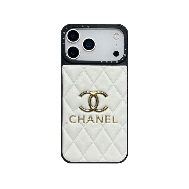 Luxury Leather Chanel Phone Case For iPhone 13-17