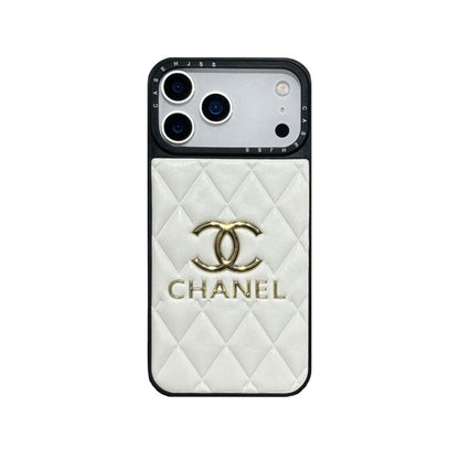 Luxury Leather Chanel Phone Case For iPhone 13-17