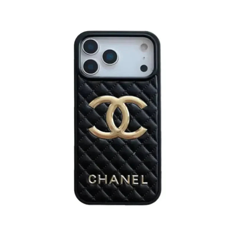 CHN Premium Quilted Leather Case with CC Emblem