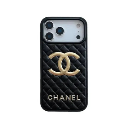 CHN Premium Quilted Leather Case with CC Emblem