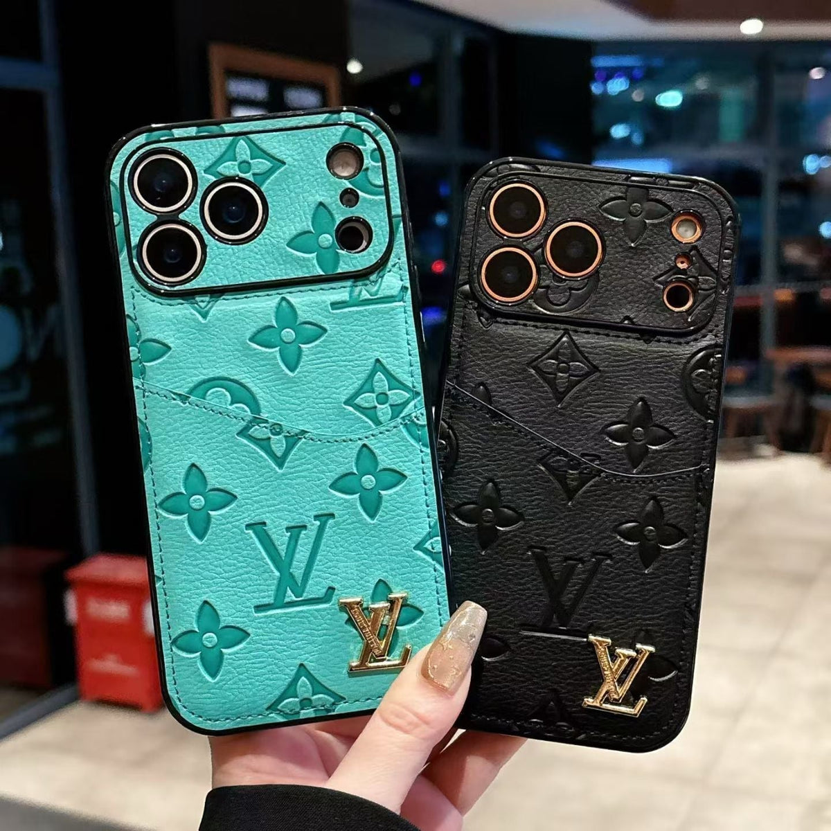 Luxury Phone Case with Card Holder For iPhone 12-18 Pro & Pro Max