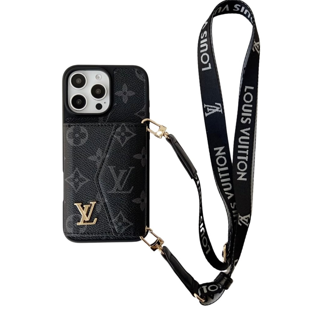 Crossbody Wallet Accordion Card Holder Canvas iPhone Leather cases Roxy New 2