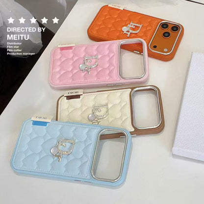 Luxury DR Case With Heart Logo For iPhone 12-18 Pro & Pro Max