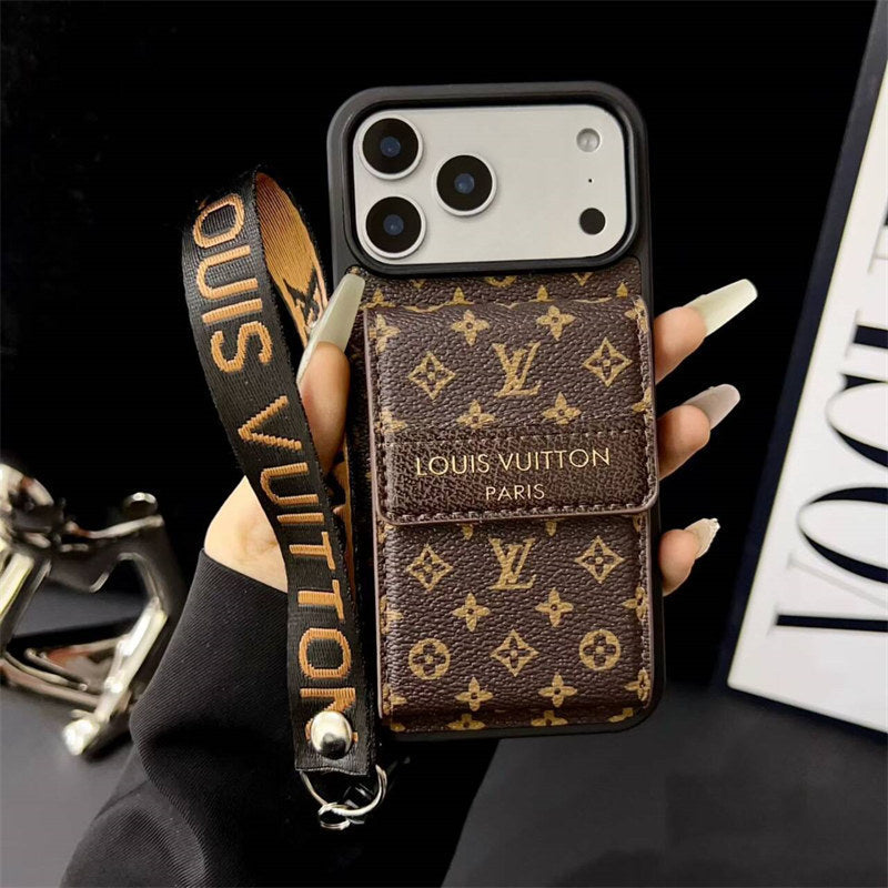 Louis Vuitton Phone case with card slot for iPhone 12-17 Series