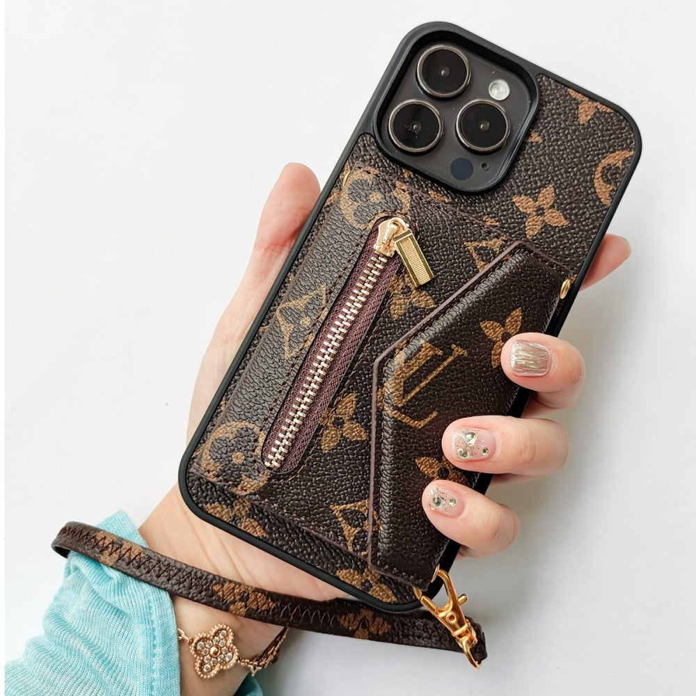 NEW LEATHER WALLET PHONE CASE FOR IPHONE 15 / 14 / 13