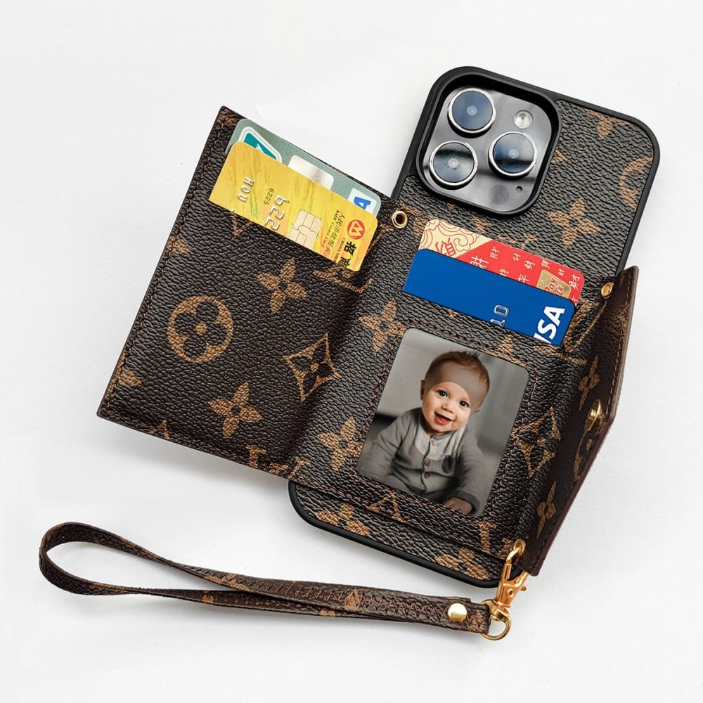 NEW LEATHER WALLET PHONE CASE FOR IPHONE 15 / 14 / 13