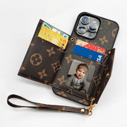 NEW LEATHER WALLET PHONE CASE FOR IPHONE 15 / 14 / 13