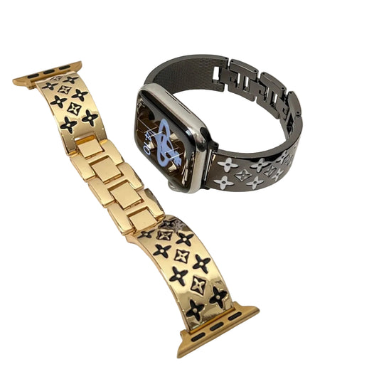 EMBOSSED METAL APPLE WATCH STRAP