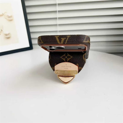 LV Luxury Phone Case with Strap For iPhone 13-18 Pro & Pro Max
