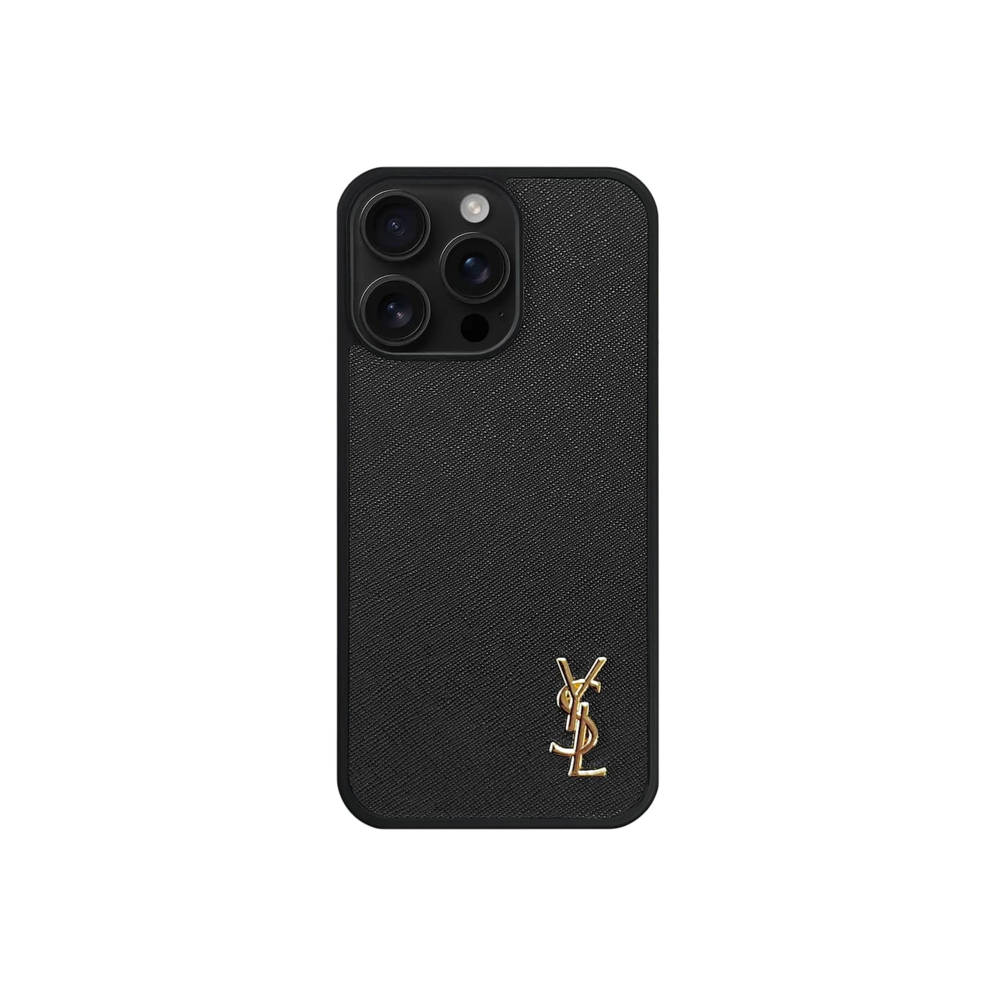 Luxury Phone Case with Gold Logo for iPhone 12-17