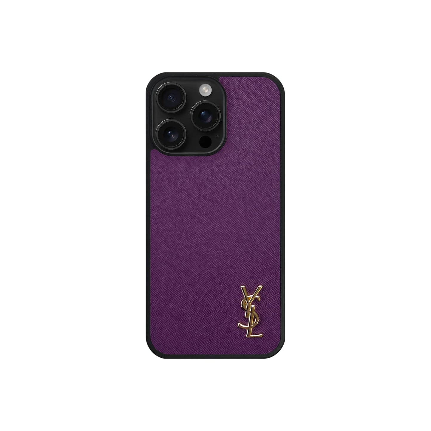 Luxury Phone Case with Gold Logo for iPhone 12-17