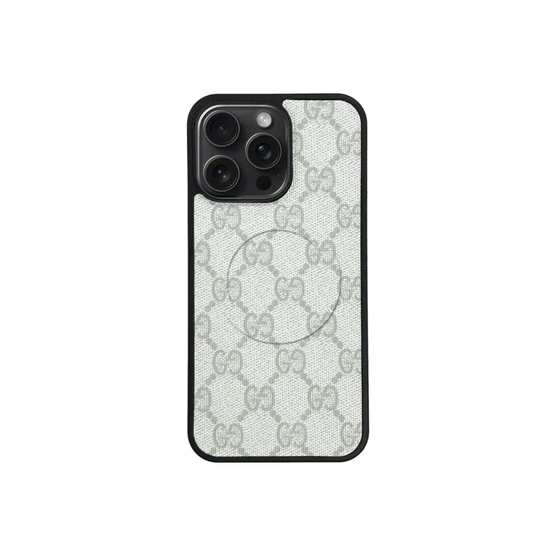 Designer Monogram MagSafe Case for iPhone 12-17 Series