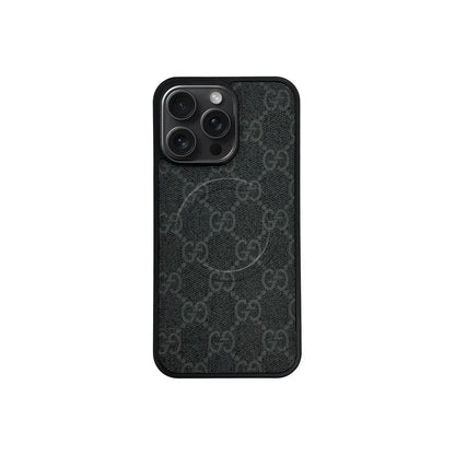 Designer Monogram MagSafe Case for iPhone 12-17 Series