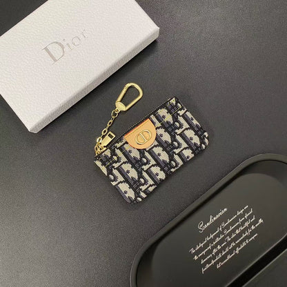 Chic Monogram Mini Pouches with Keychain Clips