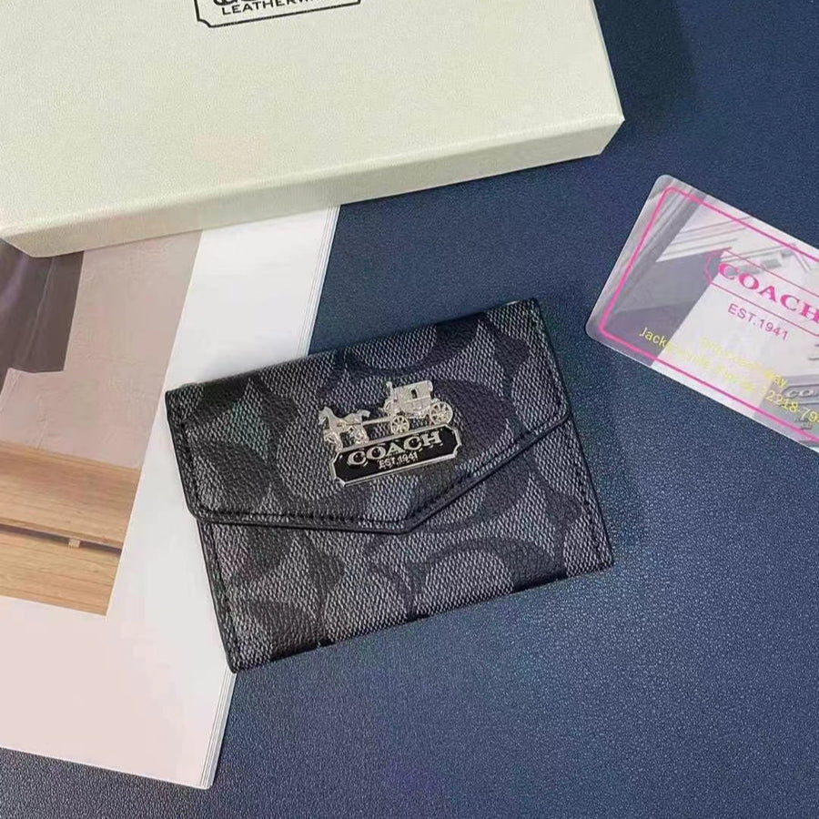 Luxury Coach Canvas Wallet
