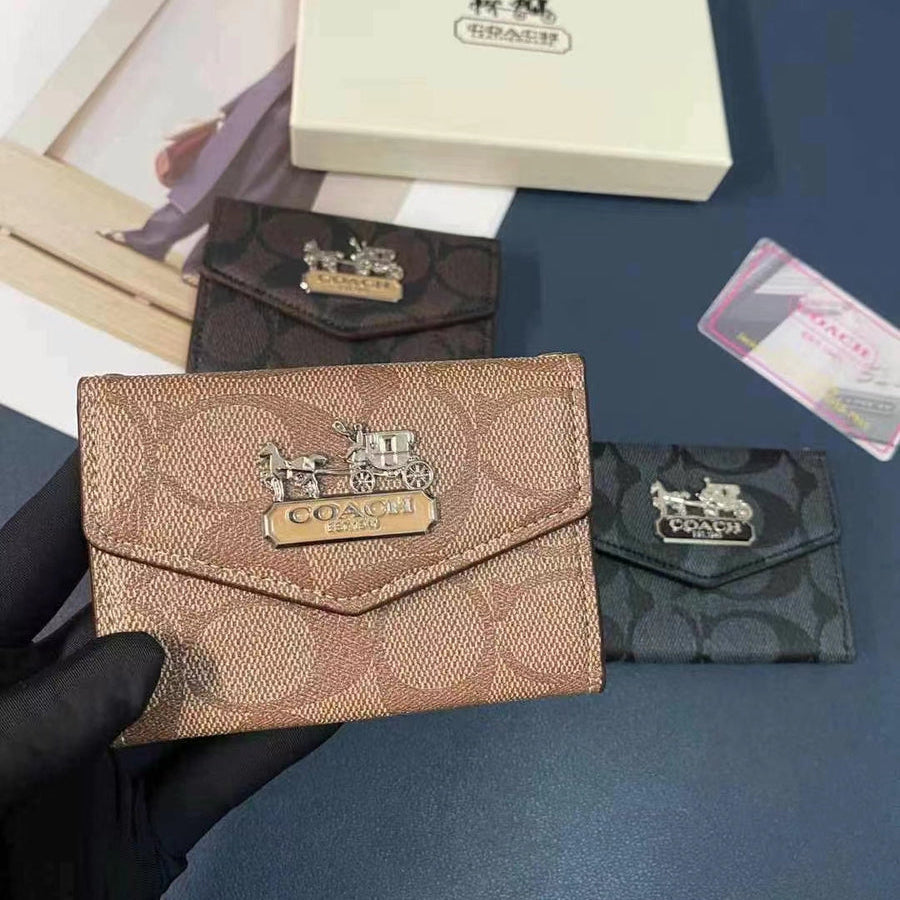 Luxury Coach Canvas Wallet