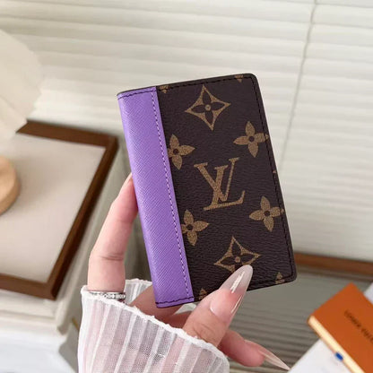 Lv luxury Leather Card Holder - Premium Credit Card Wallet
