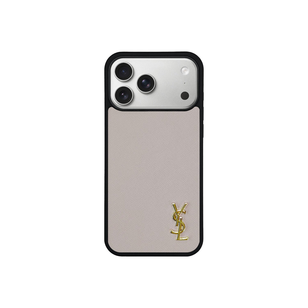 Luxury Phone Case with Gold Logo for iPhone 12-17