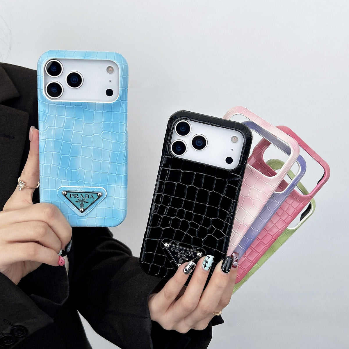 Elegant Prada Apple Phone Case For iPhone 13-18 Pro & Pro Max