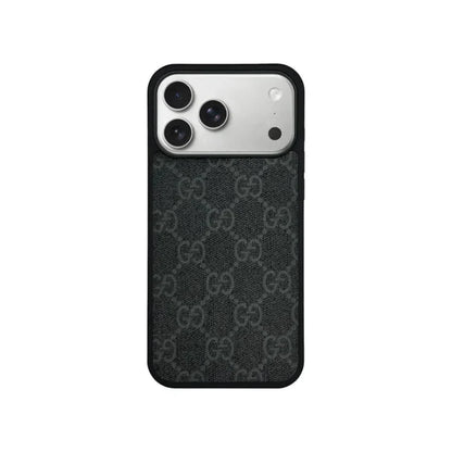 GG Designer Monogram MagSafe Case for iPhone 12-18 Pro & Pro Max