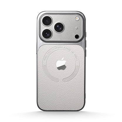 Leather Texture Magsafe Case for iPhone 13-17 Series