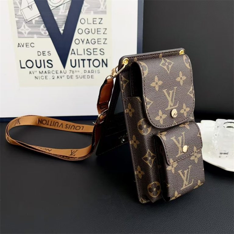 Luxury Louis Vuitton Monogram Multi-Pocket Crossbody Phone Bag