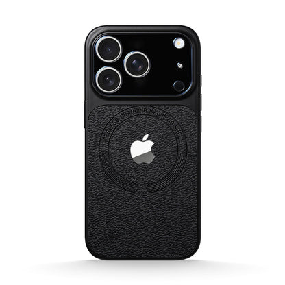 Leather Texture Magsafe Case for iPhone 13-17 Series