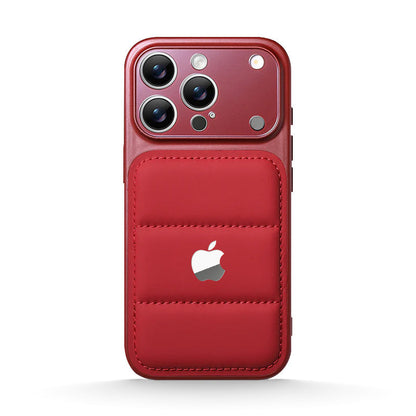 Premium Puffer Leather Case for iPhone 13-17 Series