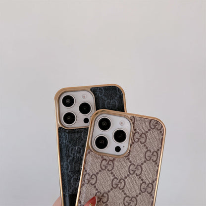 Luxury Latest Case Monogram Leather For iPhone