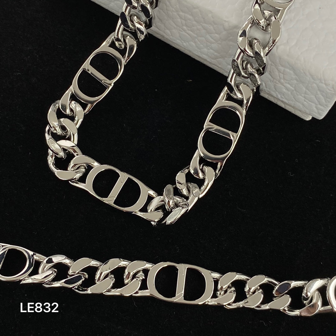 Lux Love Chain Bracelet & Necklace Set