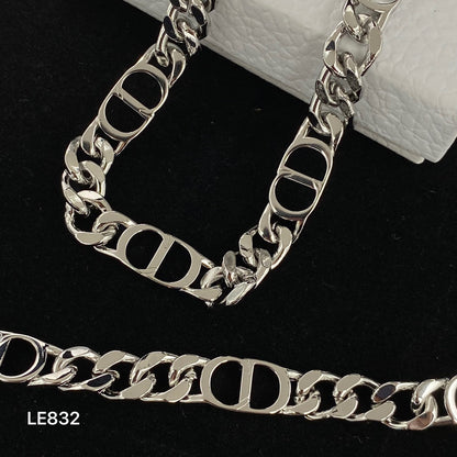 Lux Love Chain Bracelet & Necklace Set