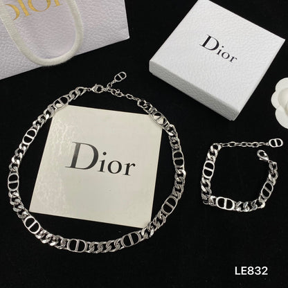 Lux Love Chain Bracelet & Necklace Set