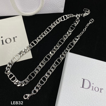 Lux Love Chain Bracelet & Necklace Set