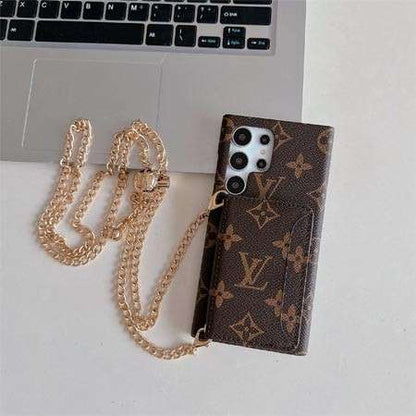 Premium Leather Card Holder Sling Case for Samsung Galaxy S22-S26 Series