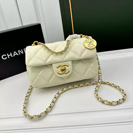 Classic Quilted Bag – Gold-Tone Paris Edition