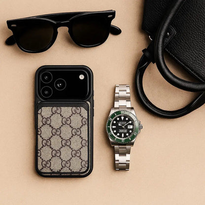 Luxe Louis Vuitton Leather Case For iPhone 17/ 16/ 15/ 14