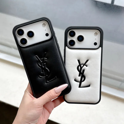 YSL Luxurious Leather Phone Case iPhone 17-12