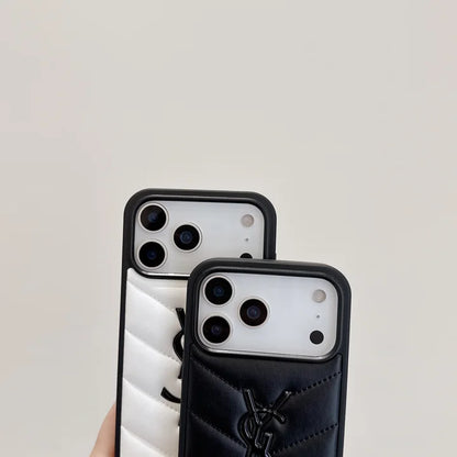 YSL Luxurious Leather Phone Case iPhone 17-12