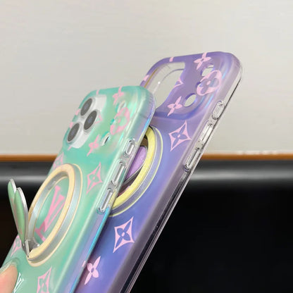 Louis Vuitton Colorful Heart Magnetic Holder For iPhone 13-18 Pro & Pro Max