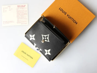 Luxury Wallet Black Monogram Card Holder