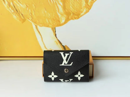 Luxury Wallet Black Monogram Card Holder