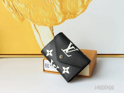 Luxury Wallet Black Monogram Card Holder