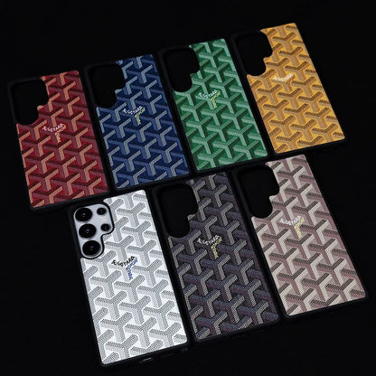 Premium Beige GYD-Style Pattern with Magsafe Option for Samsung S22-S26 Series