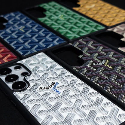Premium Blue GYD-Style Pattern with Magsafe Option for Samsung S22-S26 Series