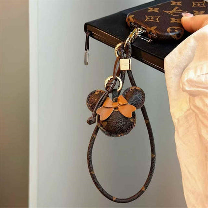 Luxury Monogram Case with Bow Charm & Wrist Lanyard